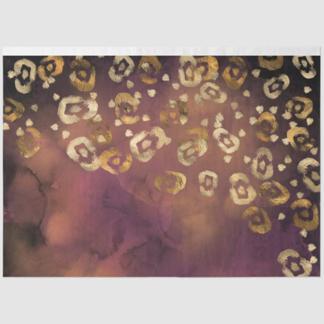 Leopard Paint Series Design 7 Seidenpapier (Vorderseite)