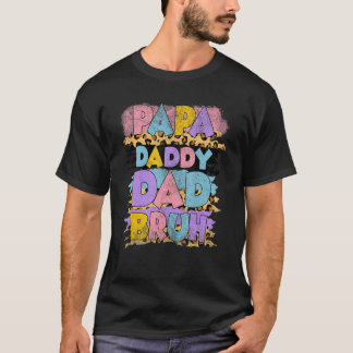 Leopard Papa Daddy Vater Bruh Father S Day T-Shirt