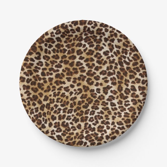 Leopard Paper Plate Pappteller (Vorderseite)