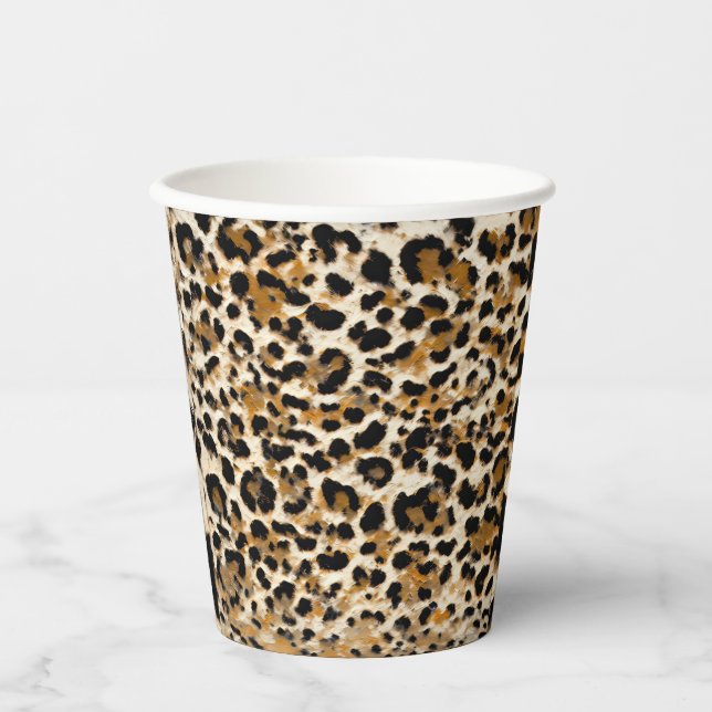 Leopard Pappbecher (Vorderseite)