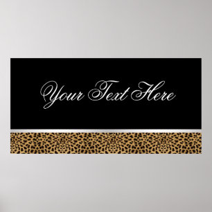 Leopard Party Banner Poster