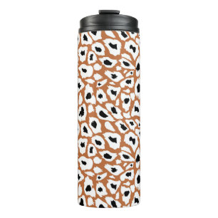 Leopard pattern, afrikanisches Tier Print Design Thermosbecher