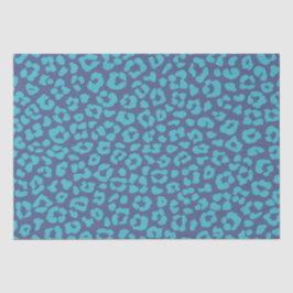 Leopard Pattern-Blue- Seidenpapier