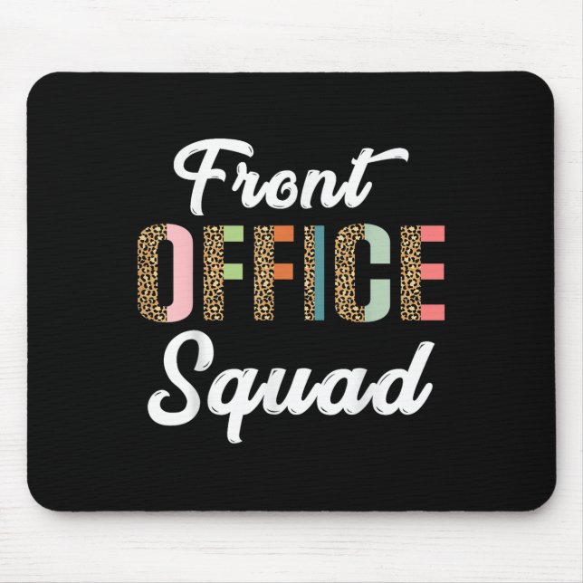 Leopard Pattern School Secretary Admin Front Offic Mousepad (Vorne)