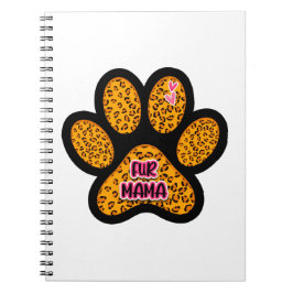 Leopard Paw Print Fur Mama Hund Katze Liebhaber Notizblock
