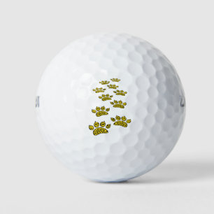Leopard Paw Print Golfball