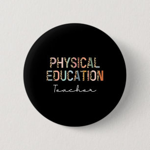 Leopard Pe Lehrer Ck Zur Schule Sportunterricht Button