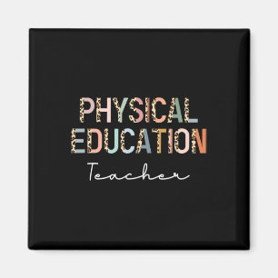 Leopard Pe Lehrer Ck Zur Schule Sportunterricht Magnet