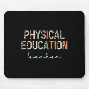 Leopard Pe Lehrer Ck Zurück Zur Schule Sportunterr Mousepad