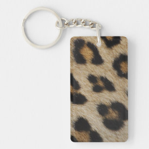 Leopard-Pelz-Beschaffenheits-Muster Schlüsselanhänger