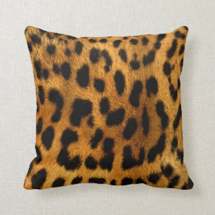 Leopard-Pelz-Druck Kissen