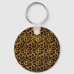 Leopard-Pelz-Druck-Tier-Muster Schlüsselanhänger