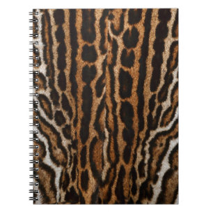 Leopard Pelz Hintergrund Vintage Textur Notizblock