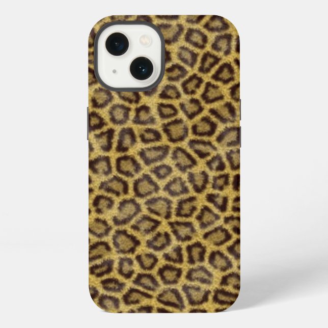 Leopard-Pelz iPhone Hülle (Rückseite)