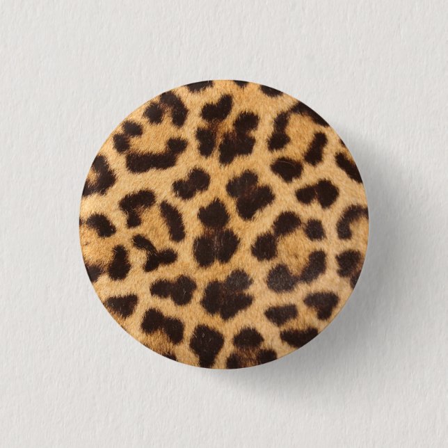 Leopard-Pelzmuster Button (Vorderseite)