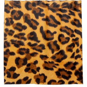 Leopard-Pelzmuster Duschvorhang