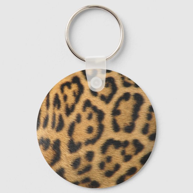 Leopard-Pelzmuster Schlüsselanhänger (Vorderseite)