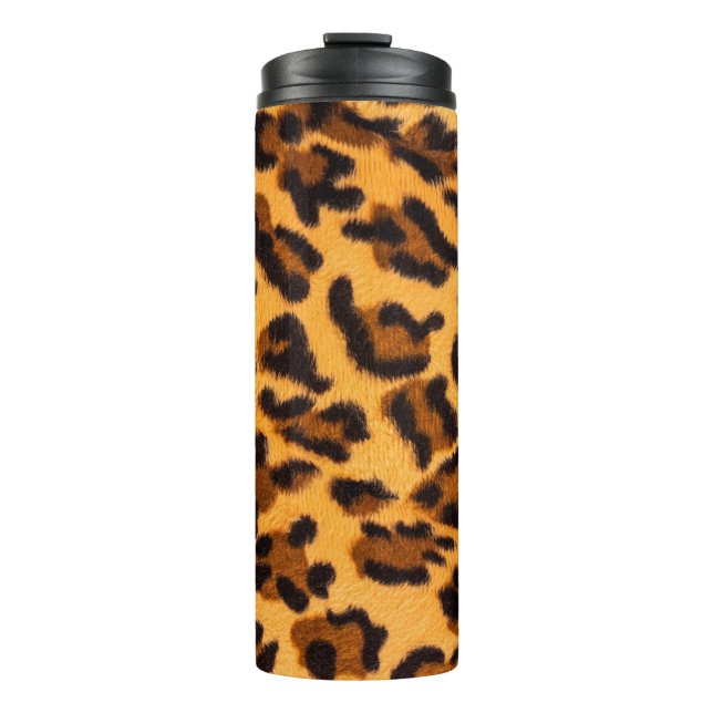Leopard-Pelzmuster Thermosbecher (Vorderseite)