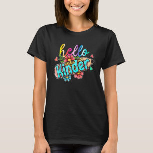 Leopard Pencil Hallo Kindergarten Zurück zur Schul T-Shirt