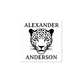 Leopard Personalisieren Gummistempel
