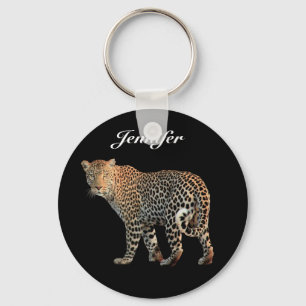 Leopard Personalisiert Schlüsselanhänger