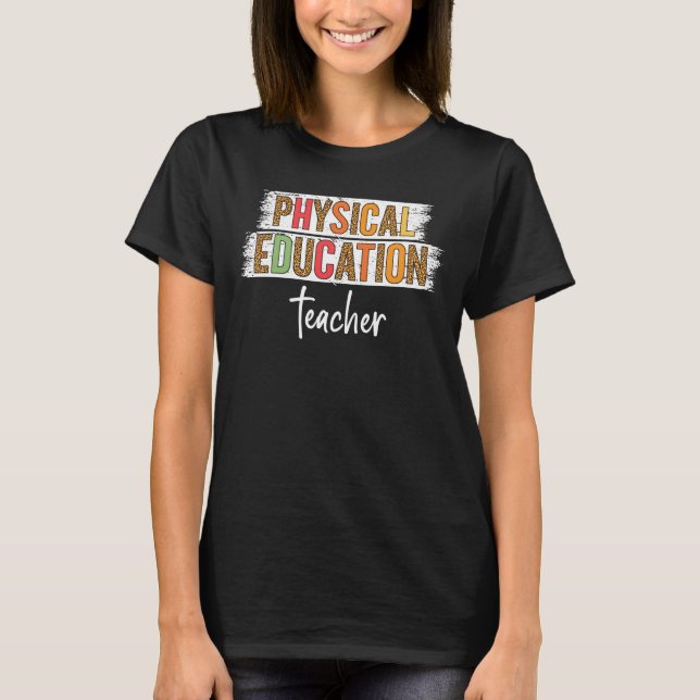 Leopard Physical Bildung Lehrer Niedlich Ba T - Sh T-Shirt (Vorderseite)