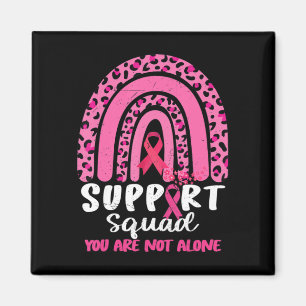 Leopard Pink Rainbow Support Squad Brustkrebs A Magnet