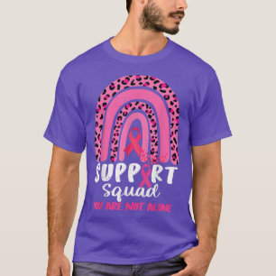 Leopard Pink Rainbow Support Squad Brustkrebs A T-Shirt