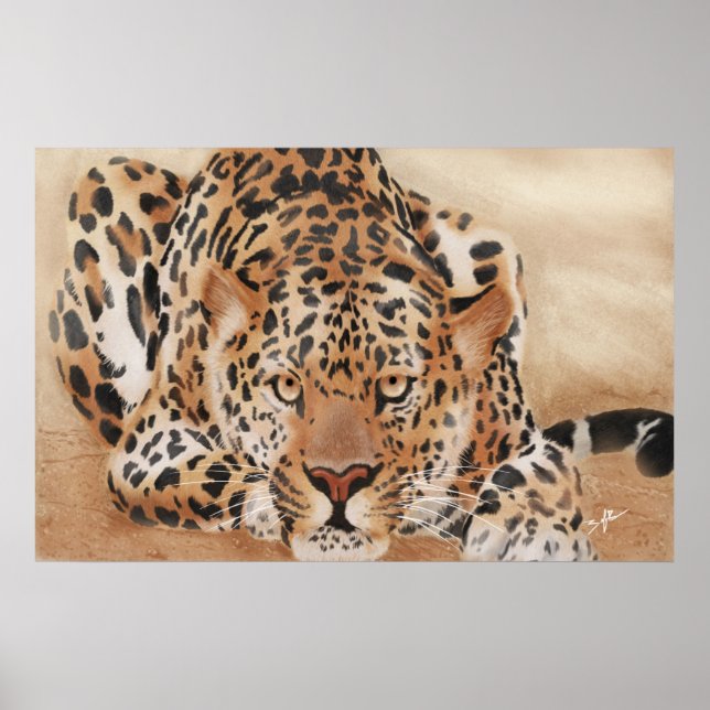 Leopard-Plakat Poster (Vorne)