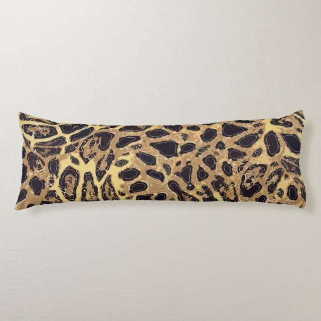 Leopard Polyester Body Pillow ( 20" x 54") Seitenschläferkissen (Vorderseite)