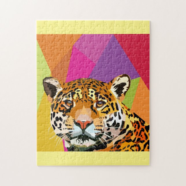 Leopard Pop Art Puzzle (Vertikal)