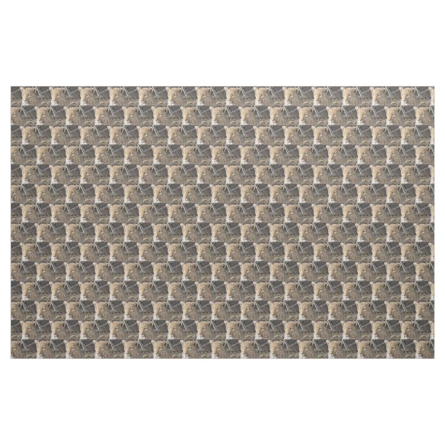 Leopard-Portrait Stoff (Yard (91,4 cm))