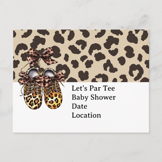 Leopard  postkarte (Vorderseite)