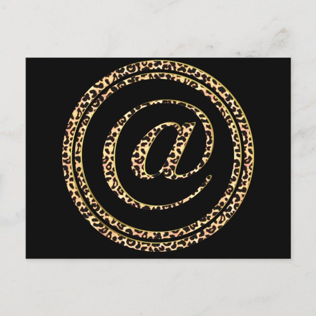 Leopard @ postkarte (Vorderseite)