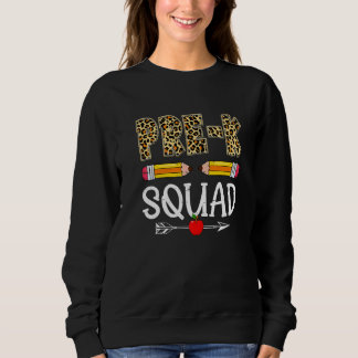 Leopard Pre K Squad First Day Back To School Sweatshirt