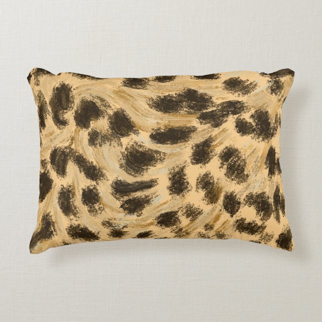 Leopard Print Accent Pillow Dekokissen (Vorderseite)