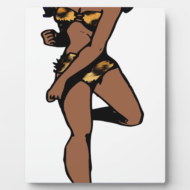 leopard print afrikanisches Button Fotoplatte (Vorderseite)