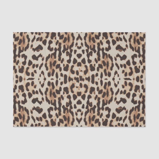 Leopard Print Animal Muster Seidenpapier (Vorderseite)