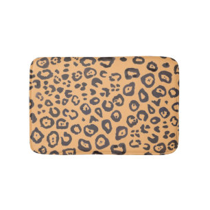 Leopard Print Animal Mustergemälde Badematte