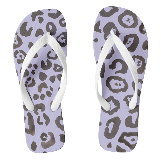 Leopard Print Animal Print Fashion Flip Flops (Fußbett)