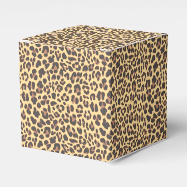 Leopard Print Animal Skin Muster Geschenkschachtel (Vorderseite)
