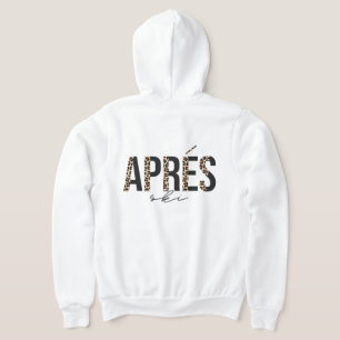 Leopard Print Après Ski Design Hoodie