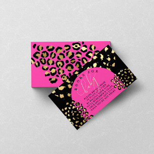 Leopard Print Baby Shooting Books for Baby Begleitkarte