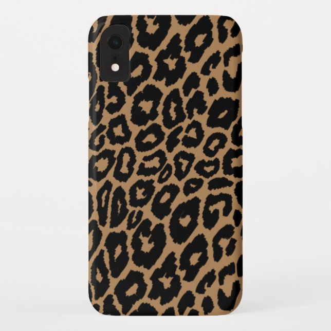 Leopard Print Background Changer Case-Mate iPhone Hülle (Rückseite)