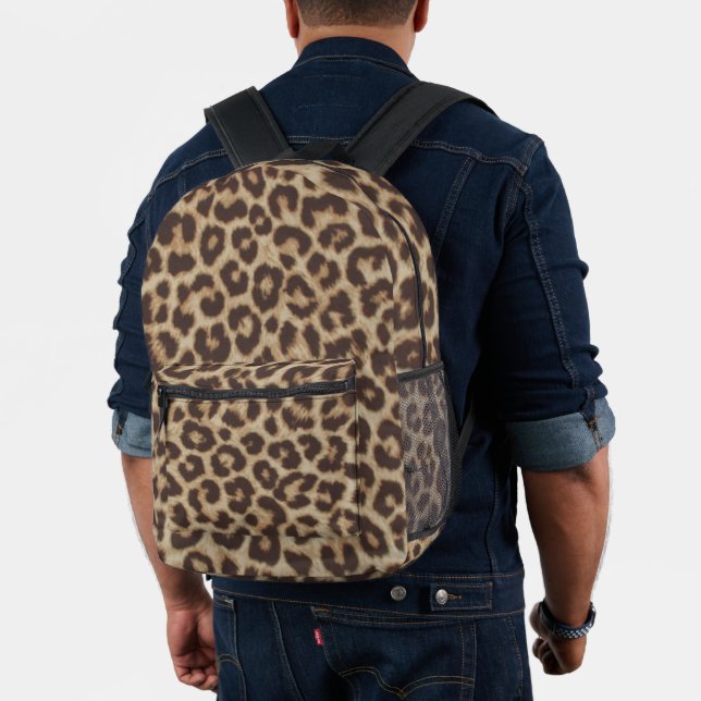 Leopard Print Backpack Bedruckter Rucksack (Insitu (Modell))