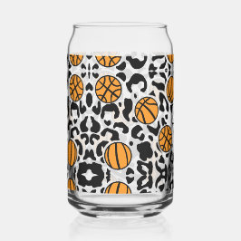 Leopard Print Basketball Dosenglas