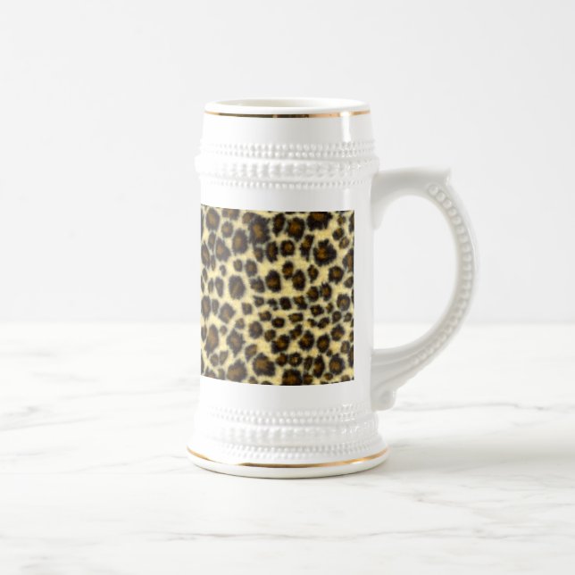 Leopard Print Beer Stein Bierglas (Rechts)