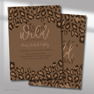 Leopard Print Birthday Stilvolles Animal Print Par Einladung