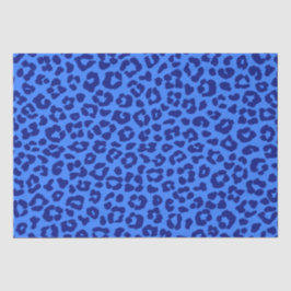 Leopard Print-Blue- Seidenpapier