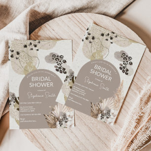 Leopard Print Bridal Dusche Einladung